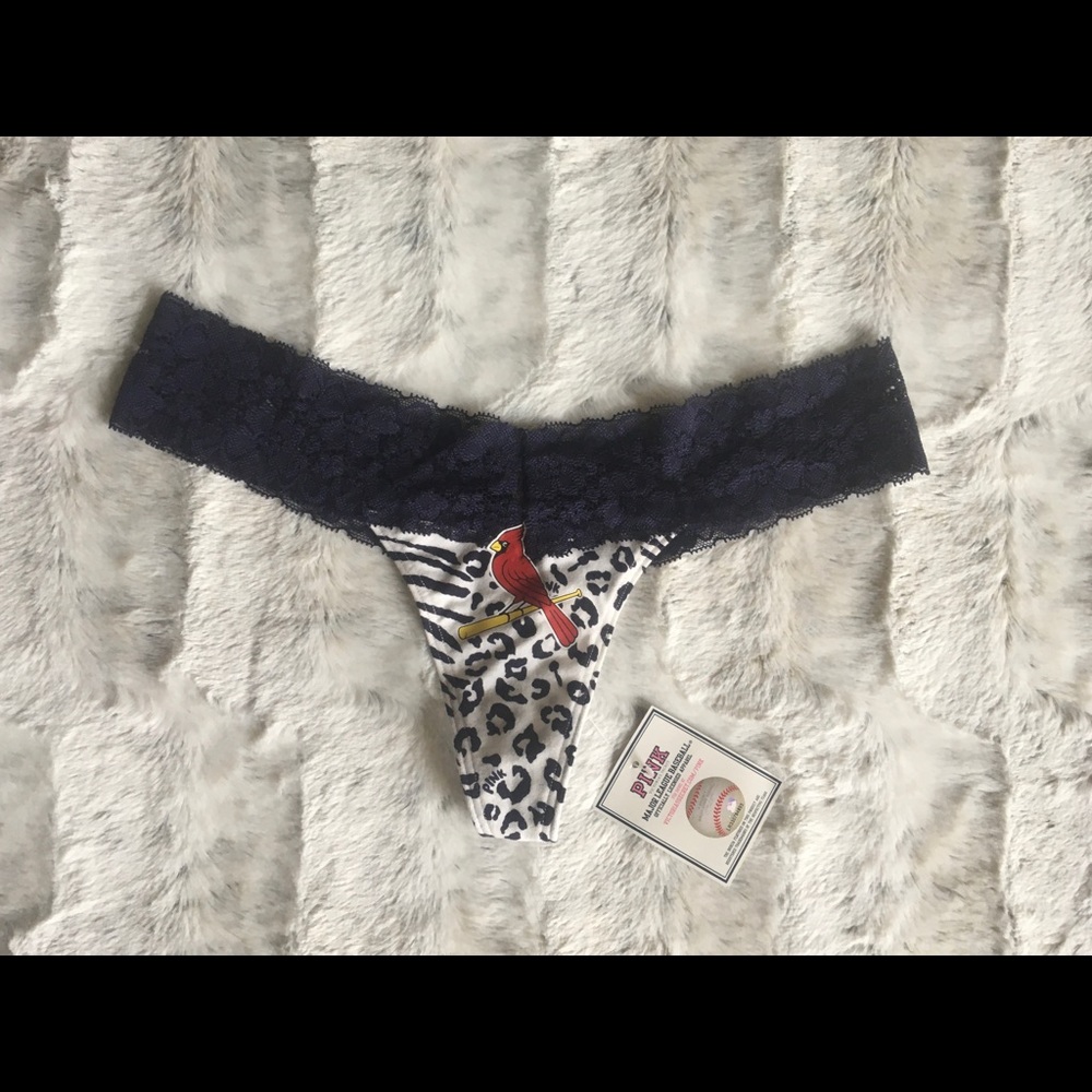 NWT Victoria’s Secret PINK STL Cardinals Thong